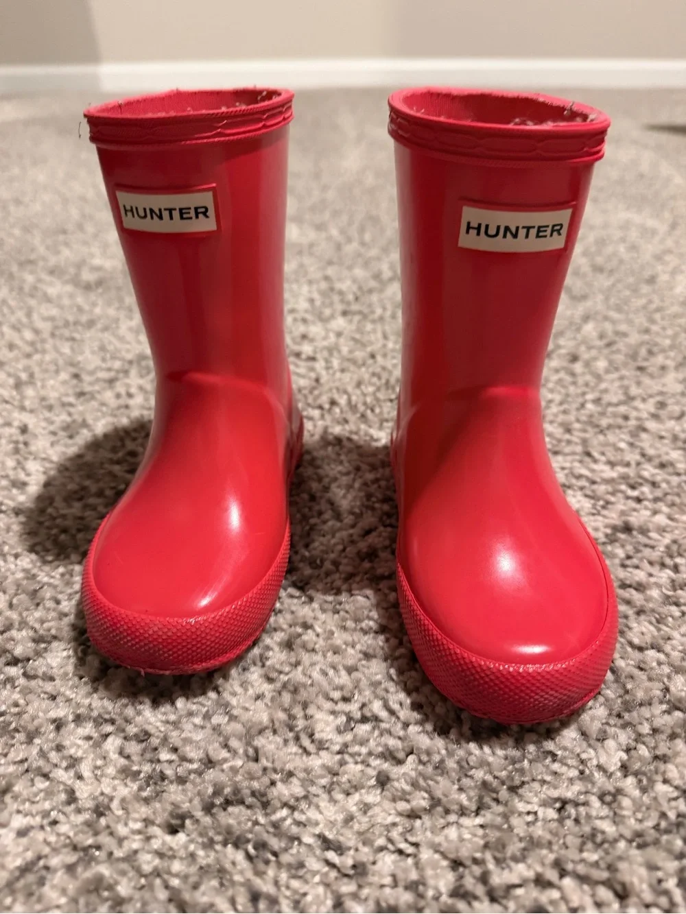 Hunter Kids pink Waterproof Rain Boots